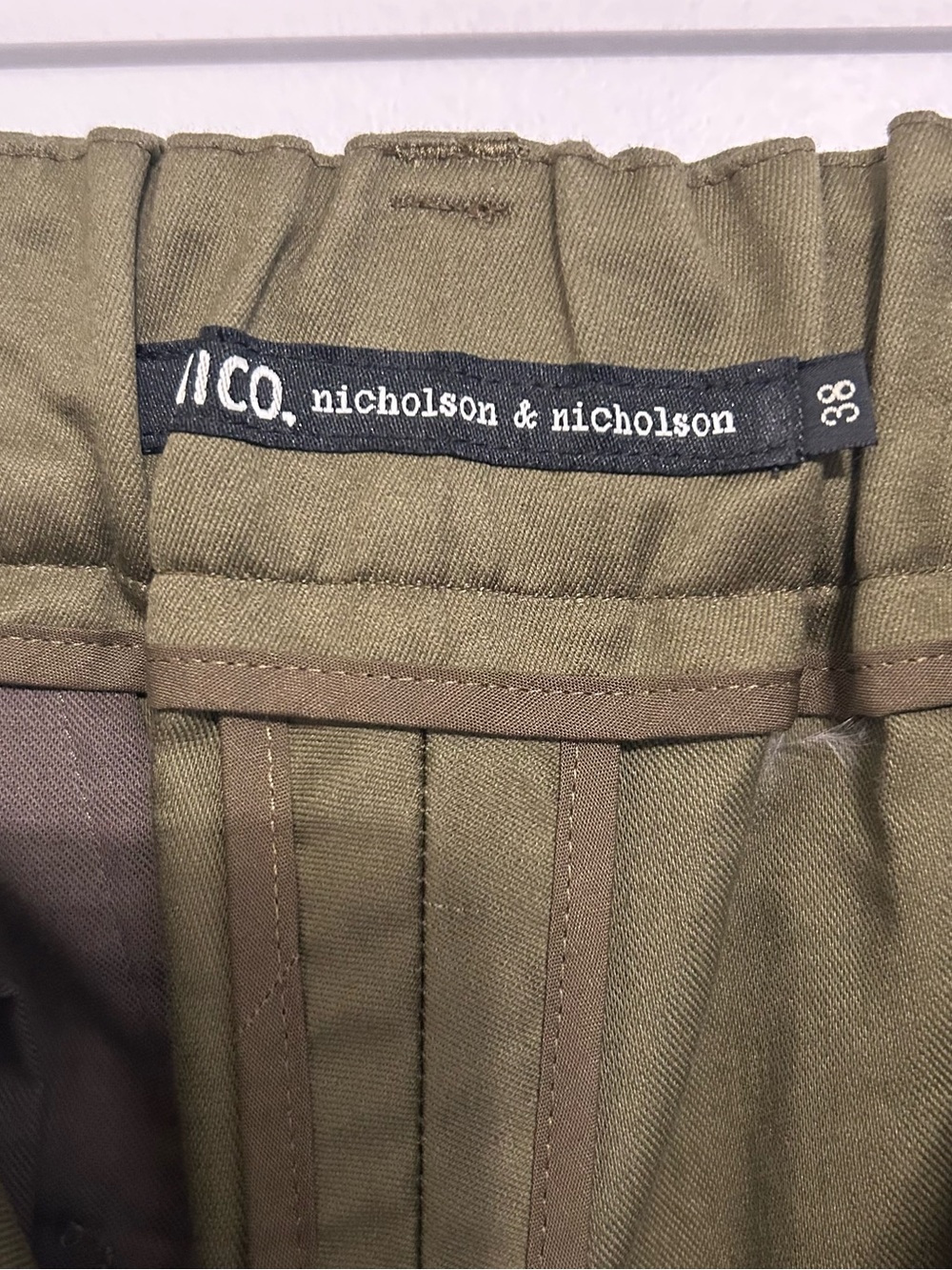 Nicholson & Nicholson Sand Mole Boyfriend Pant Size Small - Picture 6 of 9